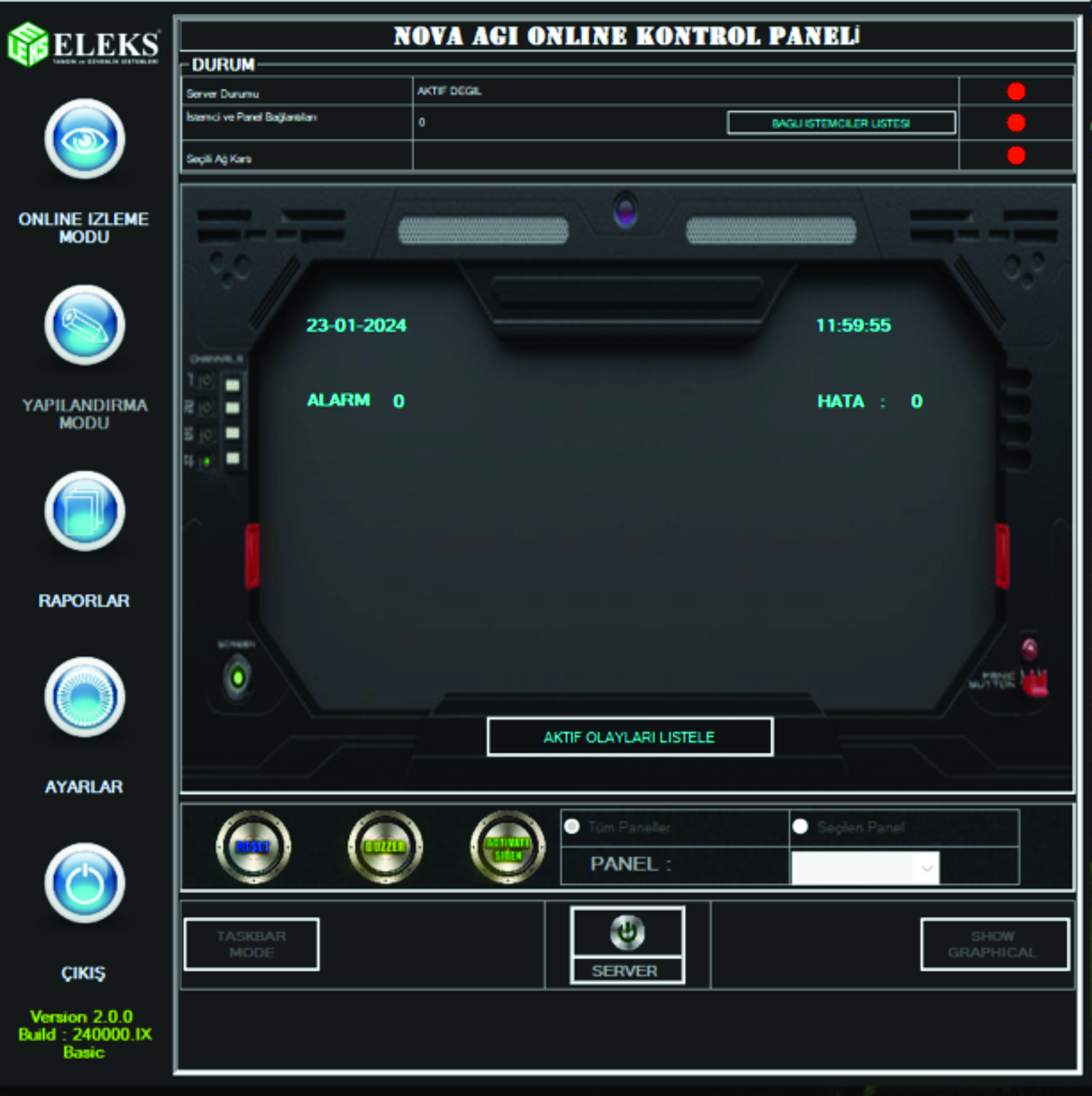 NOVA - Vision-Basic Graphics Monitoring and Master Command Control Software